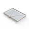 Anysizebasket Light Duty Basket: 12Lx8Wx1H, 304 SS, Hinged Lid with Thumb Clasp, No Handles, Mesh: 4 x .032 FLB-120080010-L04S - alternate 2